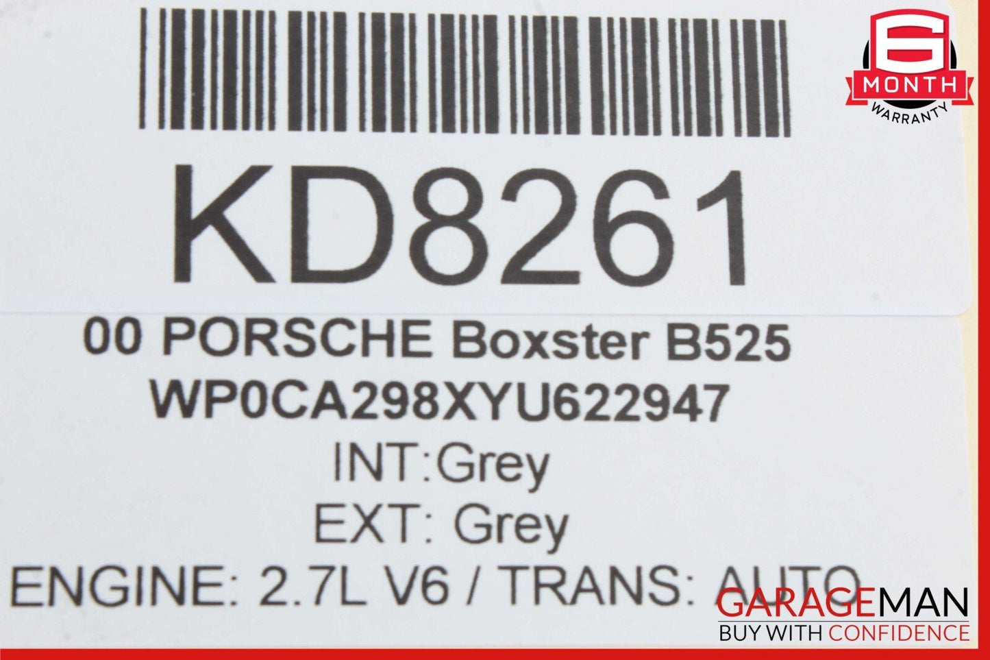 97-04 Porsche Boxster Right Engine Cooling Radiator A/C Air Condenser Assy OEM