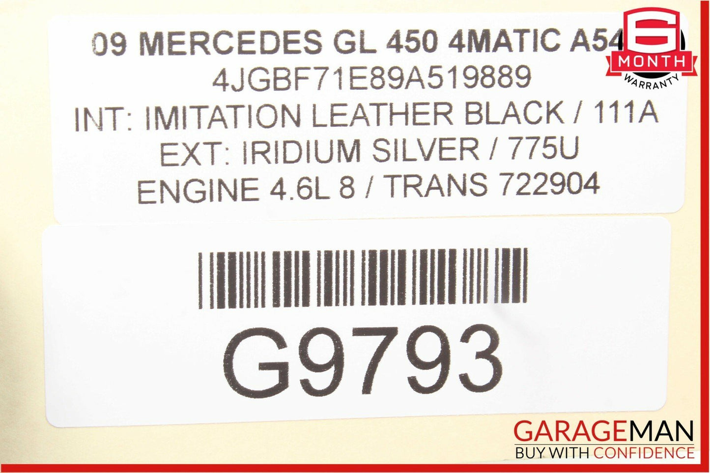 06-12 Mercedes X164 GL450 R350 Front Left Driver Side Seat Switch Trim Cover OEM