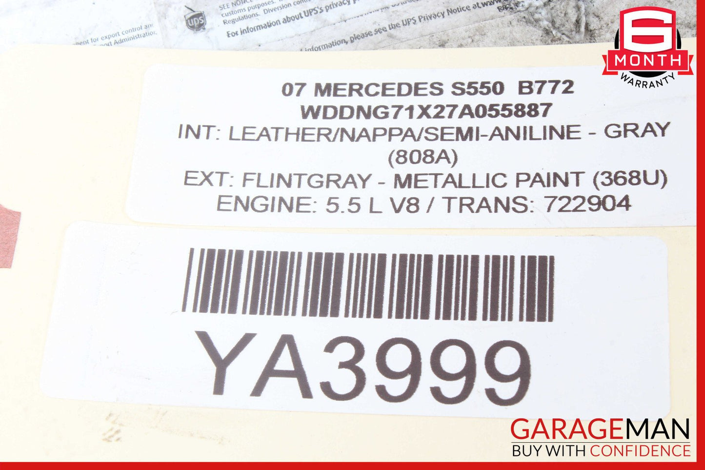 07-14 Mercedes W221 S65 S63 AMG Rear Right Wheel Carrier Spindle Knuckle Hub OEM
