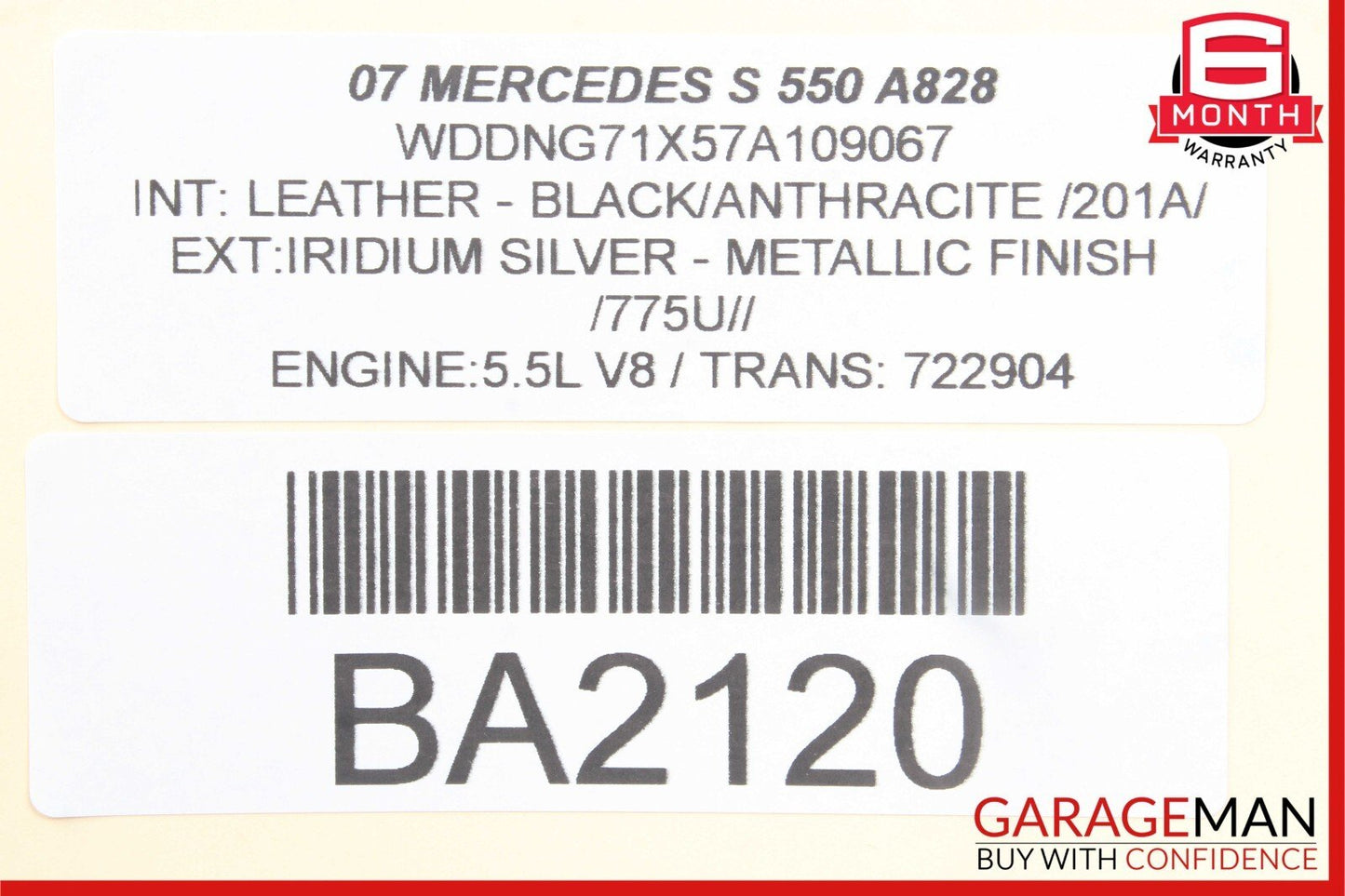 07-13 Mercedes W221 S63 AMG S600 Front Left Driver Side A Pillar Trim Panel OEM