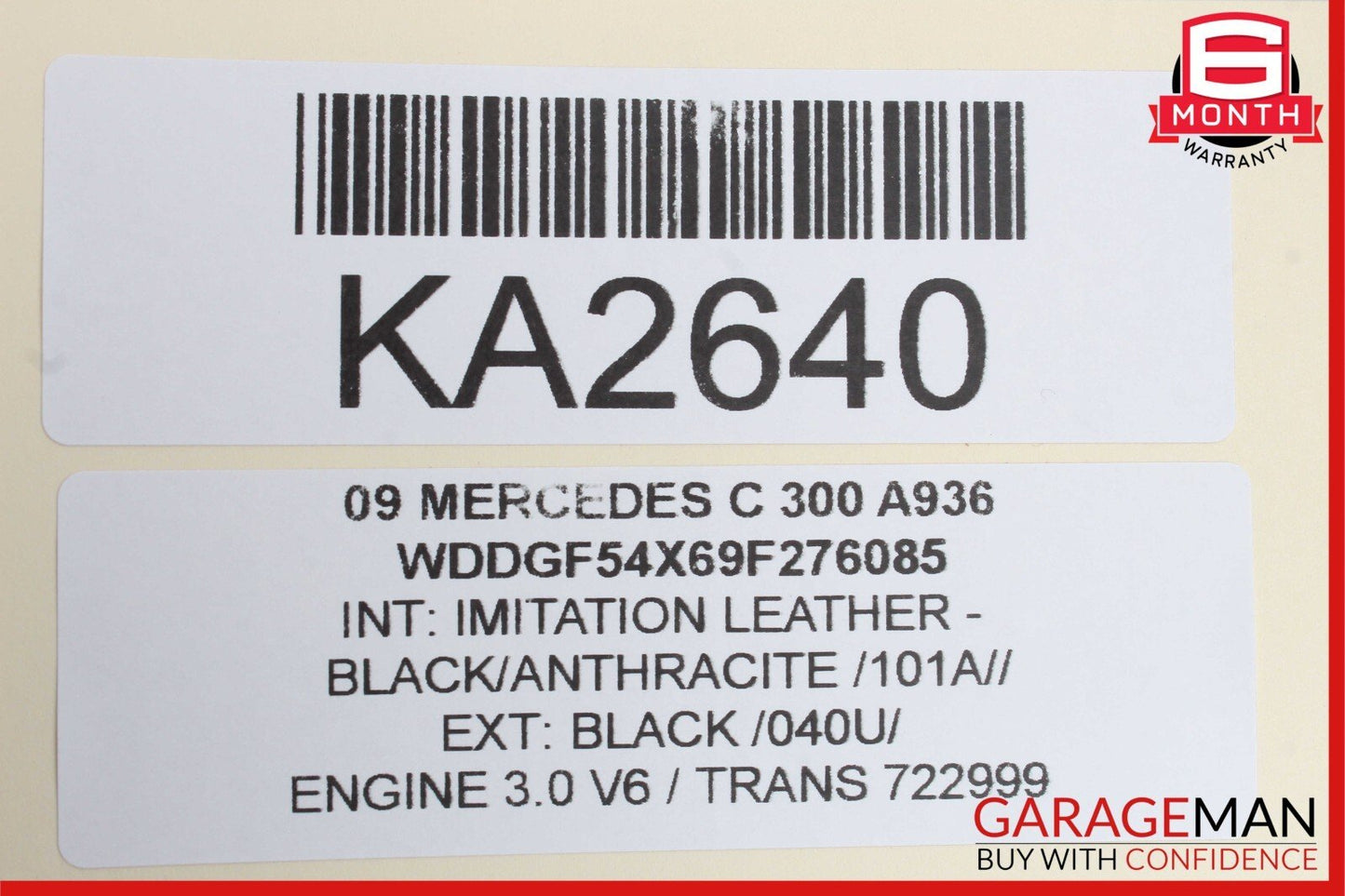 08-11 Mercedes W204 C300 C63 Rear Right Side Exterior Door Handle OEM