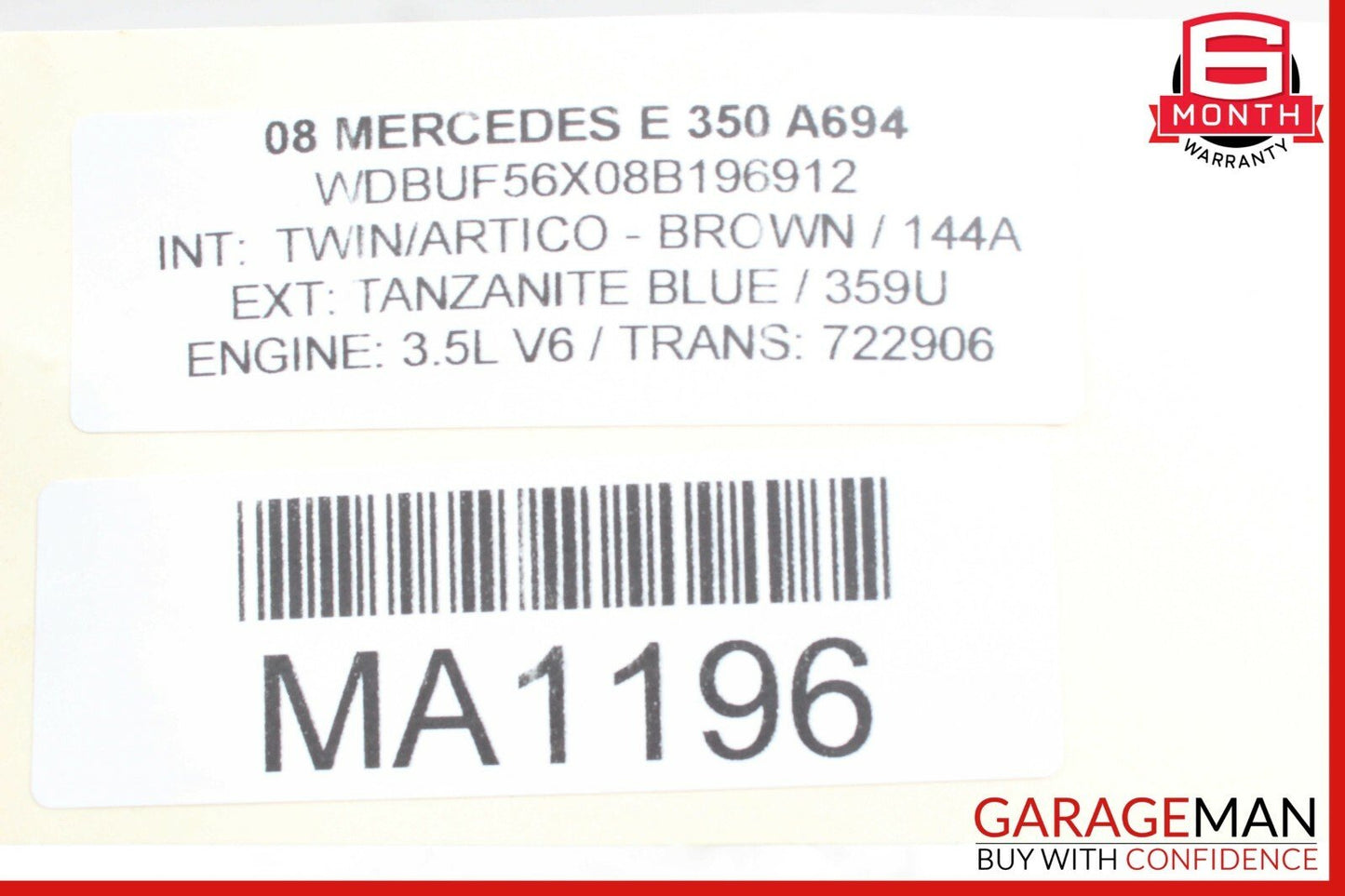 07-09 Mercedes W211 E350 CLS550 Front Right Seatbelt Seat Belt Retractor Black