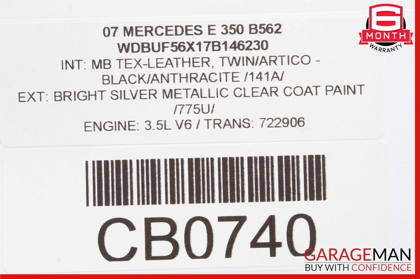 Mercedes W204 C350 E350 Front Right Side Engine Timing Chain Cover Plate