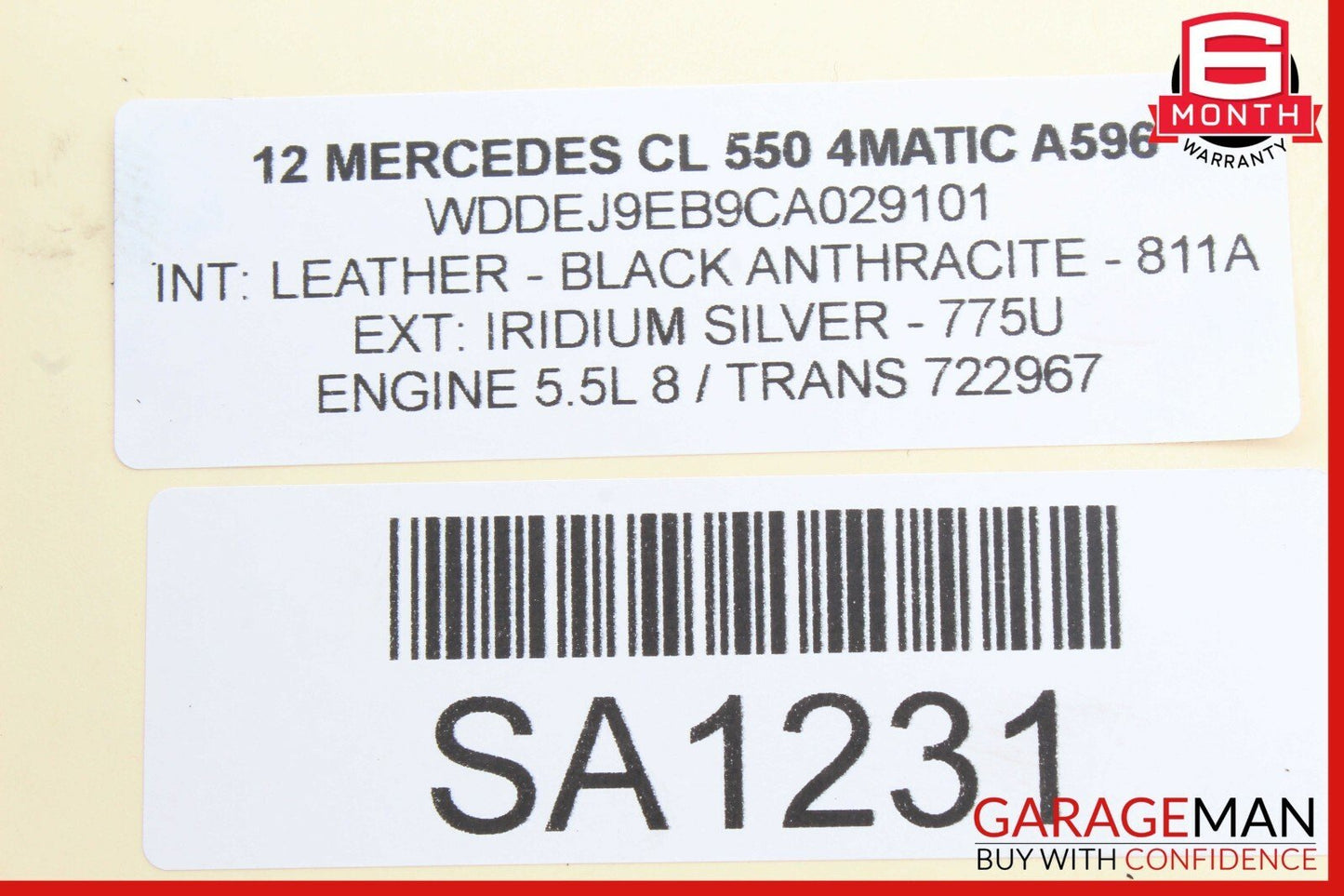 07-13 Mercedes W216 CL550 CL600 CL65 AMG Seat Cushion Length Motor Set of 2 Pc