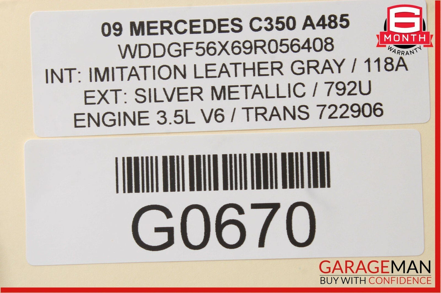 08-11 Mercedes W204 C350 Navigation Command Head Unit DVD CD Audio OEM