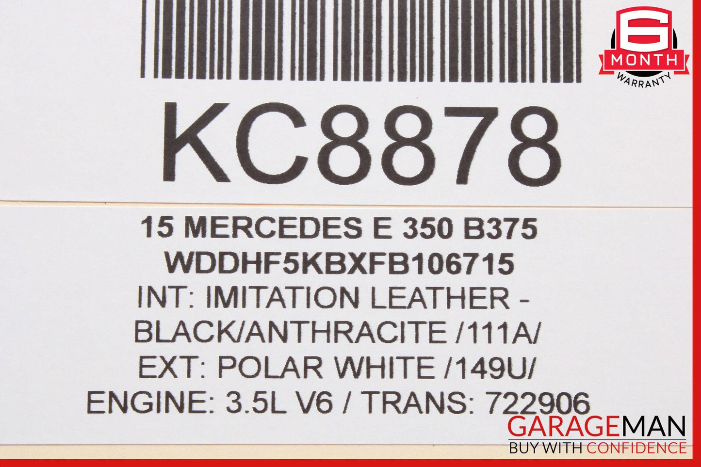 14-16 Mercedes W212 E350 Front Right Passenger Exterior Door Handle Keyless Go