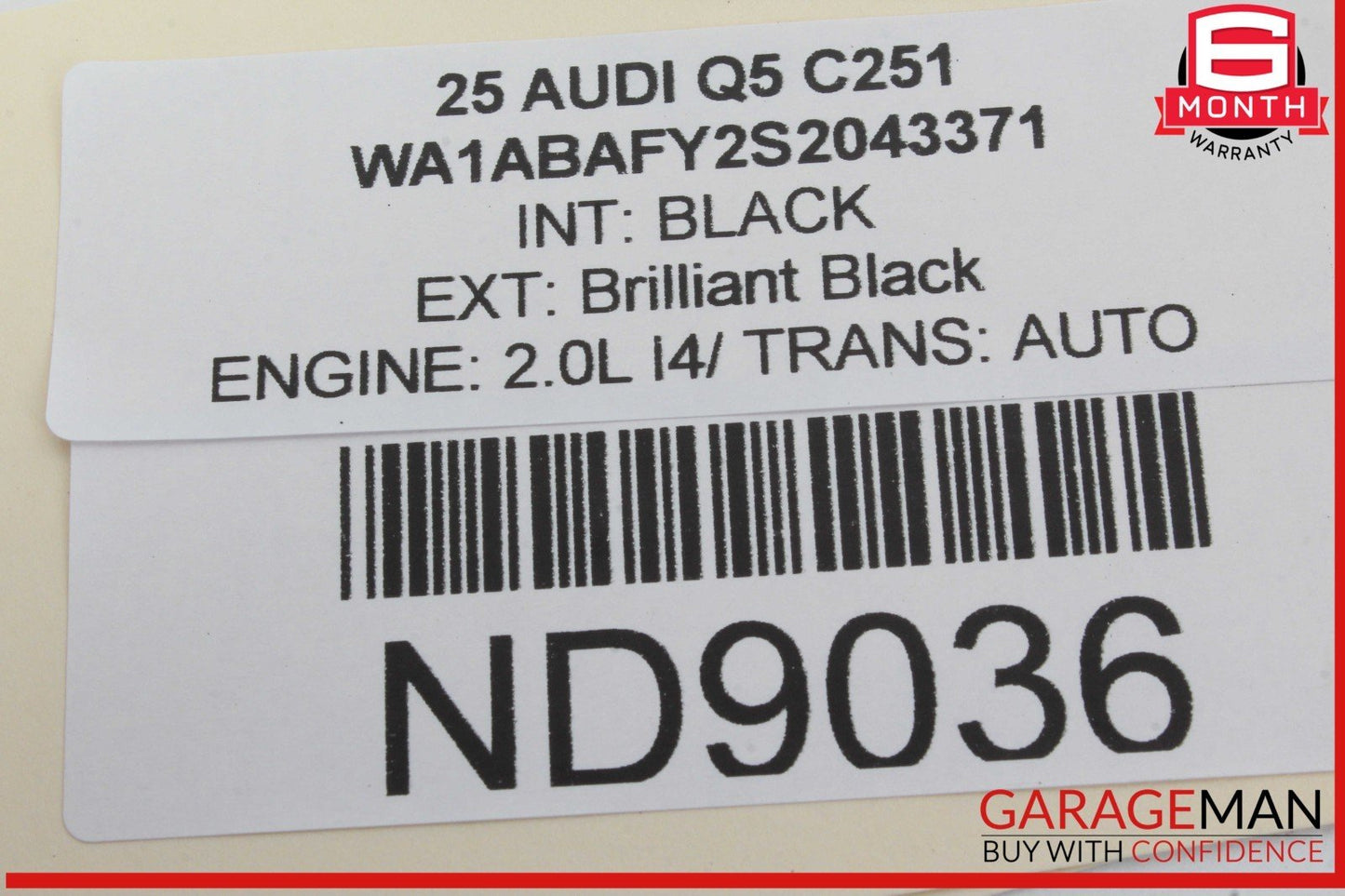 18-25 Audi Q5 Front Right Passenger Side Window Regulator Motor 80A959802 OEM