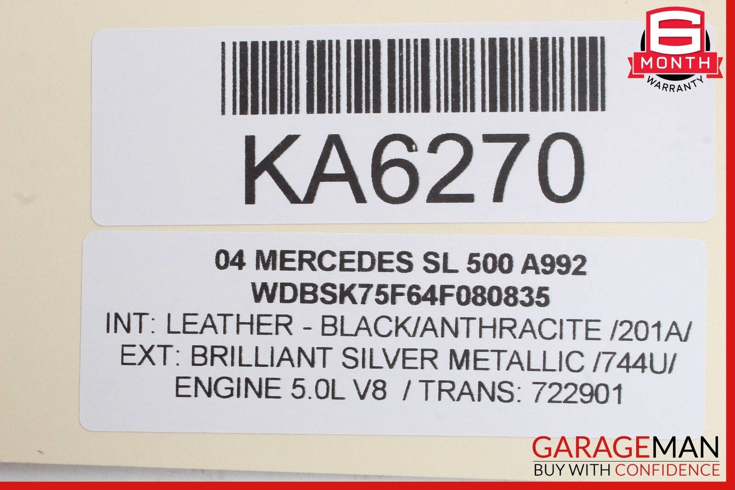 03-08 Mercedes R230 SL500 SL55 AMG Front Right Side Door Audio Speaker Bose OEM