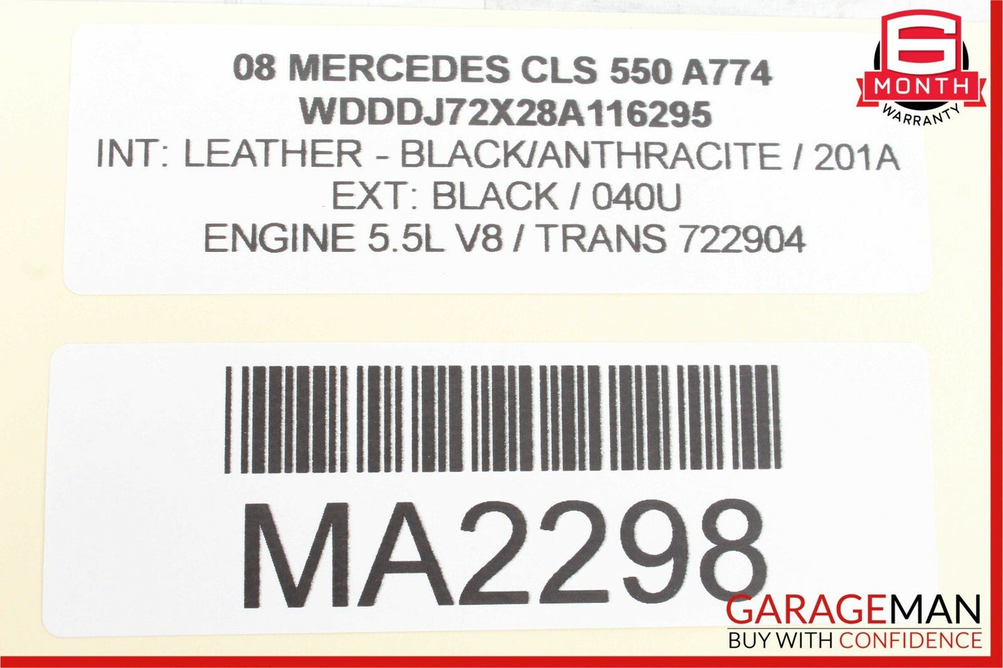 06-11 Mercedes W219 CLS550 Front Right Side Door Lock Latch Actuator Keyless Go