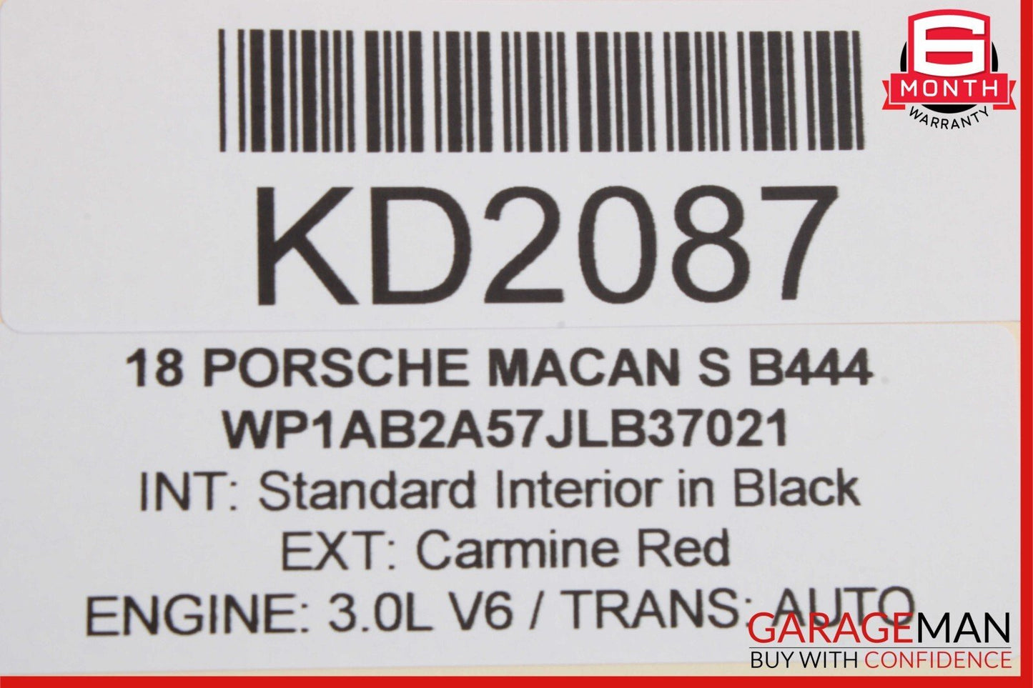 15-22 Porsche Macan Rear Right / Left Side Drive CV Axle Shaft Driveshaft