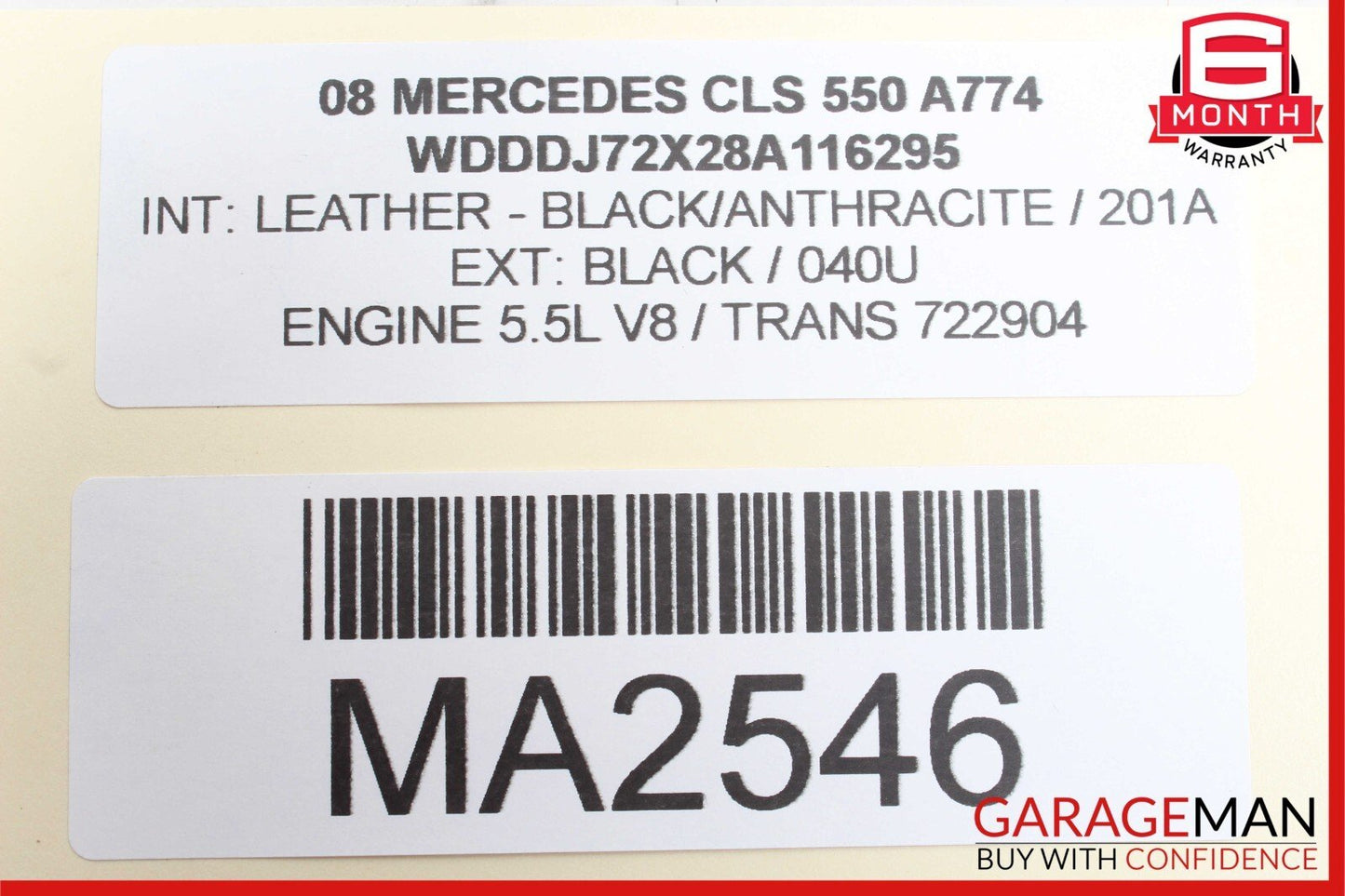 06-11 Mercedes W219 CLS550 Front Radiator Support Headlight Bracket OEM