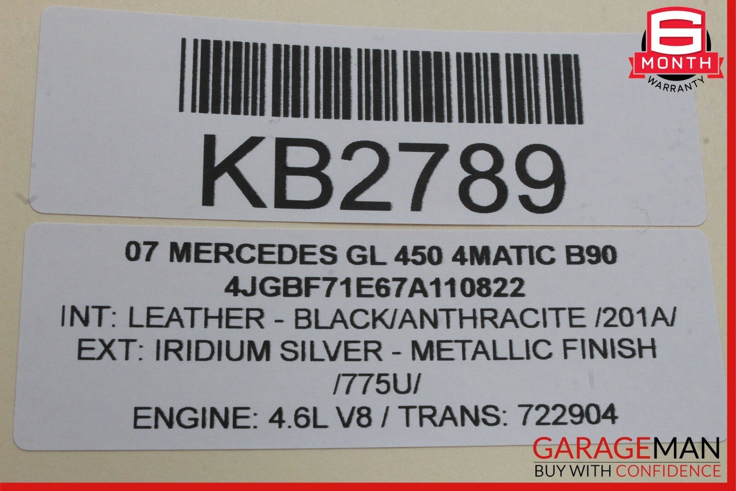 06-13 Mercedes X164 GL450 R350 ML350 Valeo Rear Glass Windshield Wiper Motor OEM