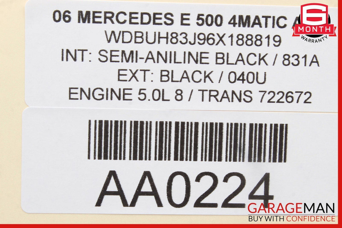 03-09 Mercedes W211 E320 E500 E63 AMG Rear Right Door Window Regulator Motor OEM