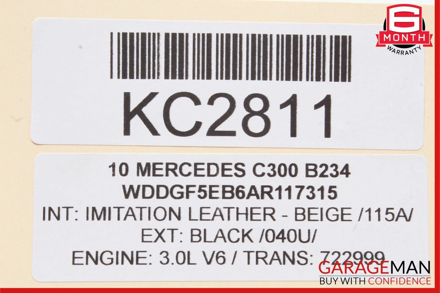 08-16 Mercedes X204 GLK350 C300 Rear Left Side Door Window Regulator Motor Unit