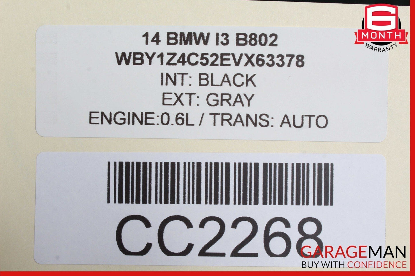 14-21 BMW i3 I01 Hybrid Front Right Side Door Shell Panel Cover w/ Glass OEM