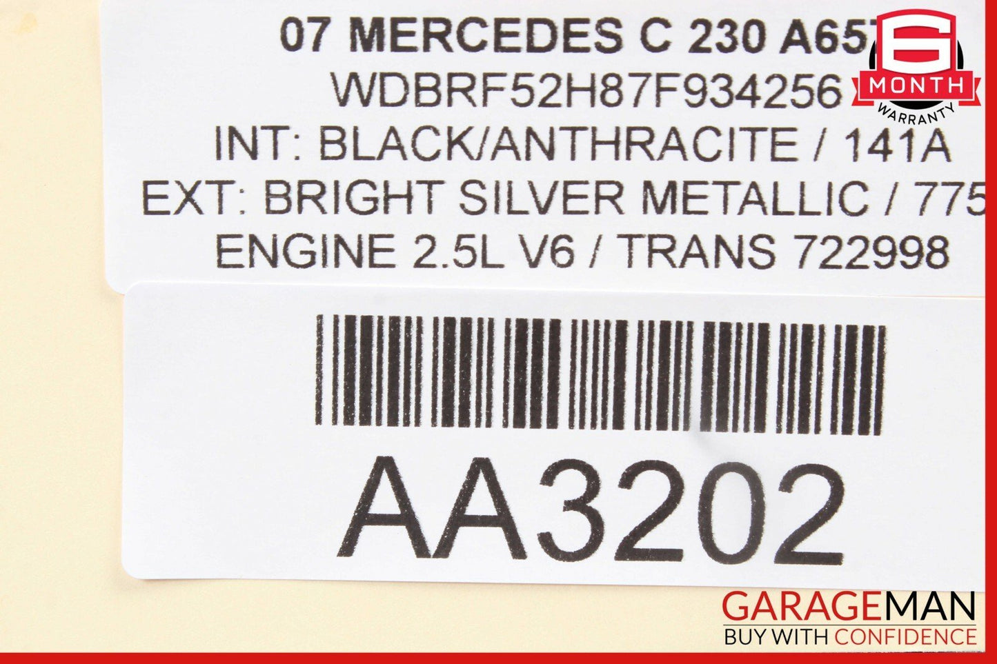05-07 Mercedes W203 C230 Dashboard Dash Control Switch Panel Bezel Trim Walnut
