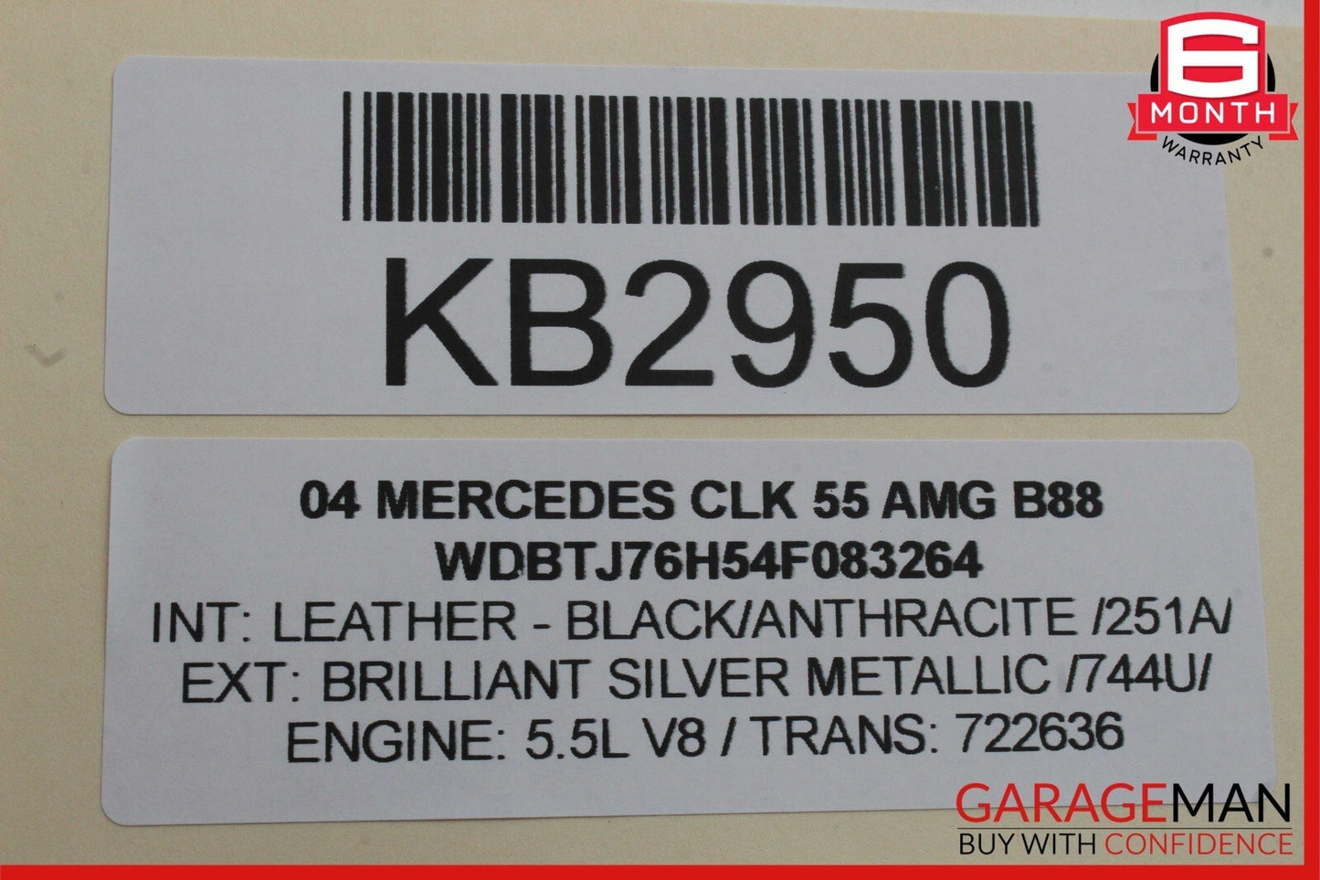 03-09 Mercedes W209 CLK500 CLK350 CLK55 Front Right Door Window Regulator Motor