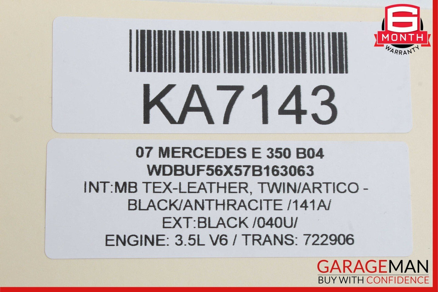 07-09 Mercedes W211 E350 E550 Front Center Bumper Grill Grille Trim Cover Panel