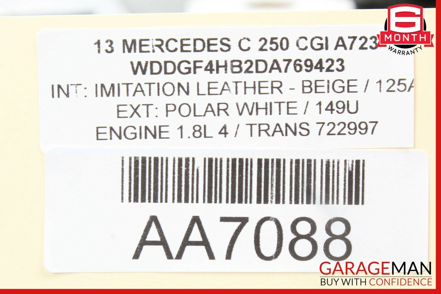12-14 Mercedes W204 C250 Front Left Side Dash AC A/C Air Vent Trim Cover Grille