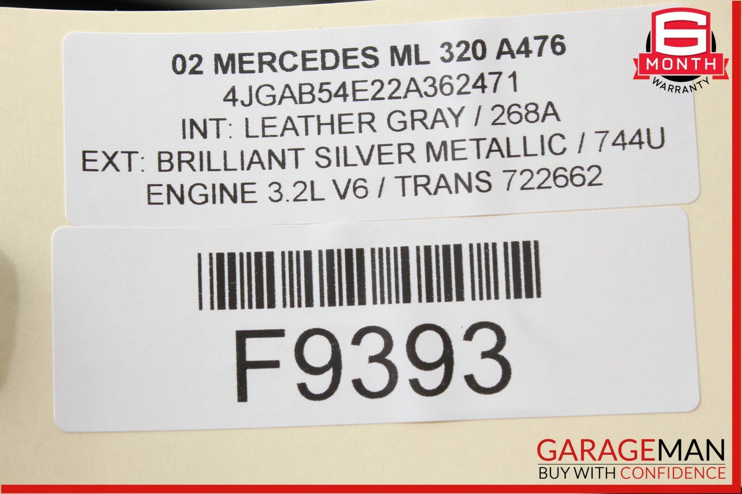 98-05 Mercedes W163 ML500 Front Left Dashboard Dash A/C AC Air Vent Trim Panel