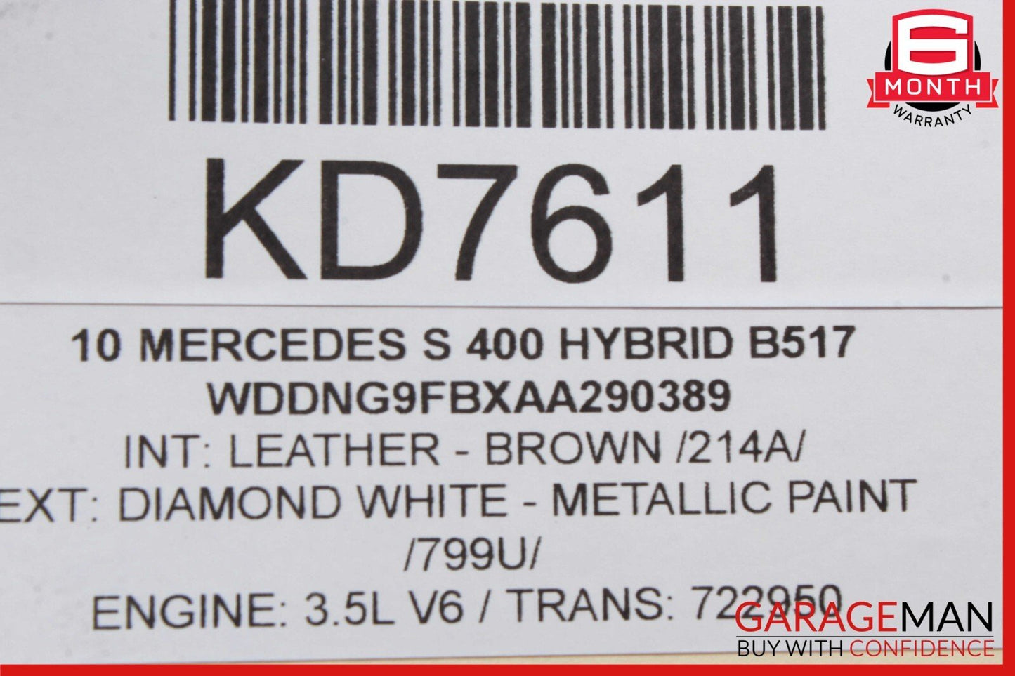 10-14 Mercedes W221 S400 CL550 Power Steering Fluid Reservoir 2214660302 OEM