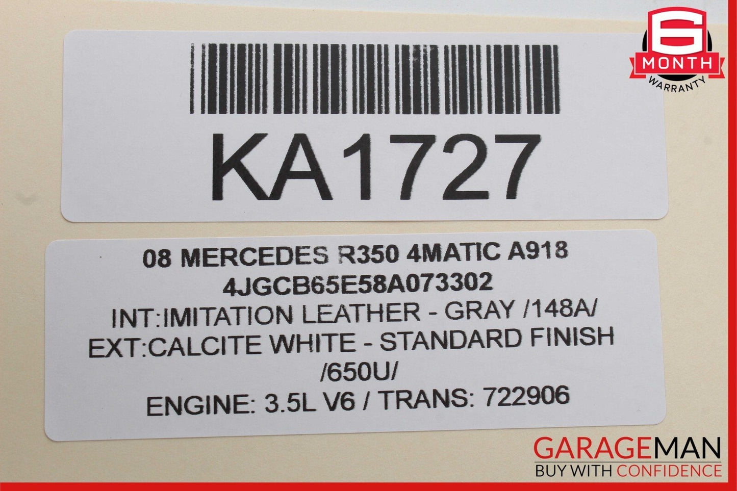 06-13 Mercedes W251 R350 R320 Rear Left Driver Side Quarter Sound Audio Speaker