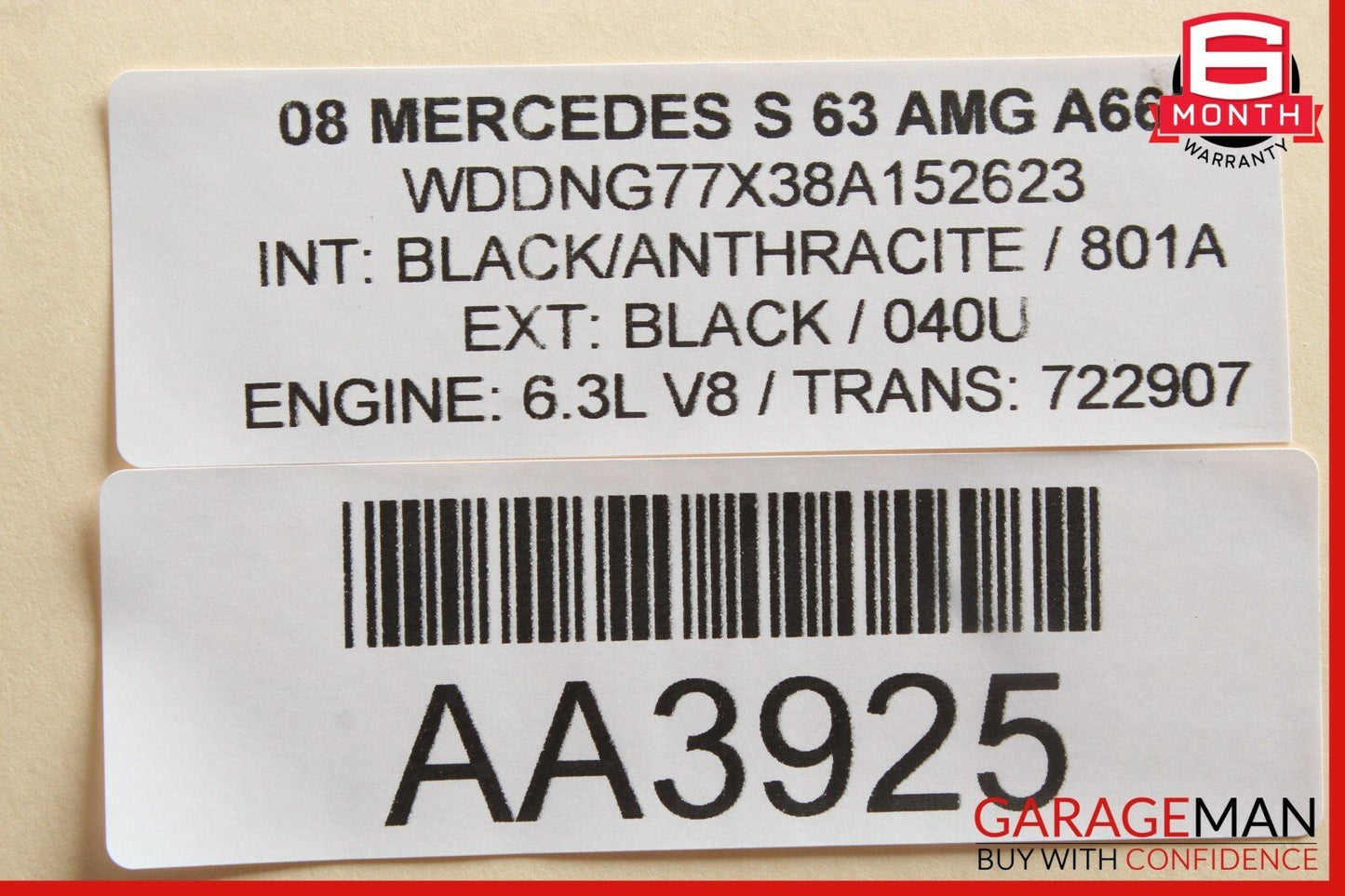 03-11 Mercedes W221 S600 CL63 AMG SL600 Auxiliary AUX Circulation Water Pump
