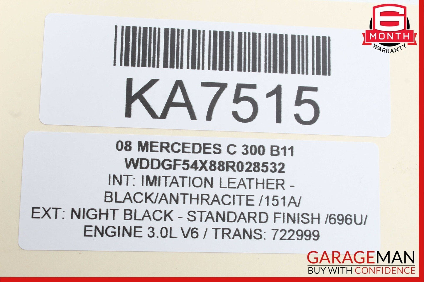 08-14 Mercedes W204 C300 C250 C350 Rear Right Side Door Lock Latch Actuator OEM