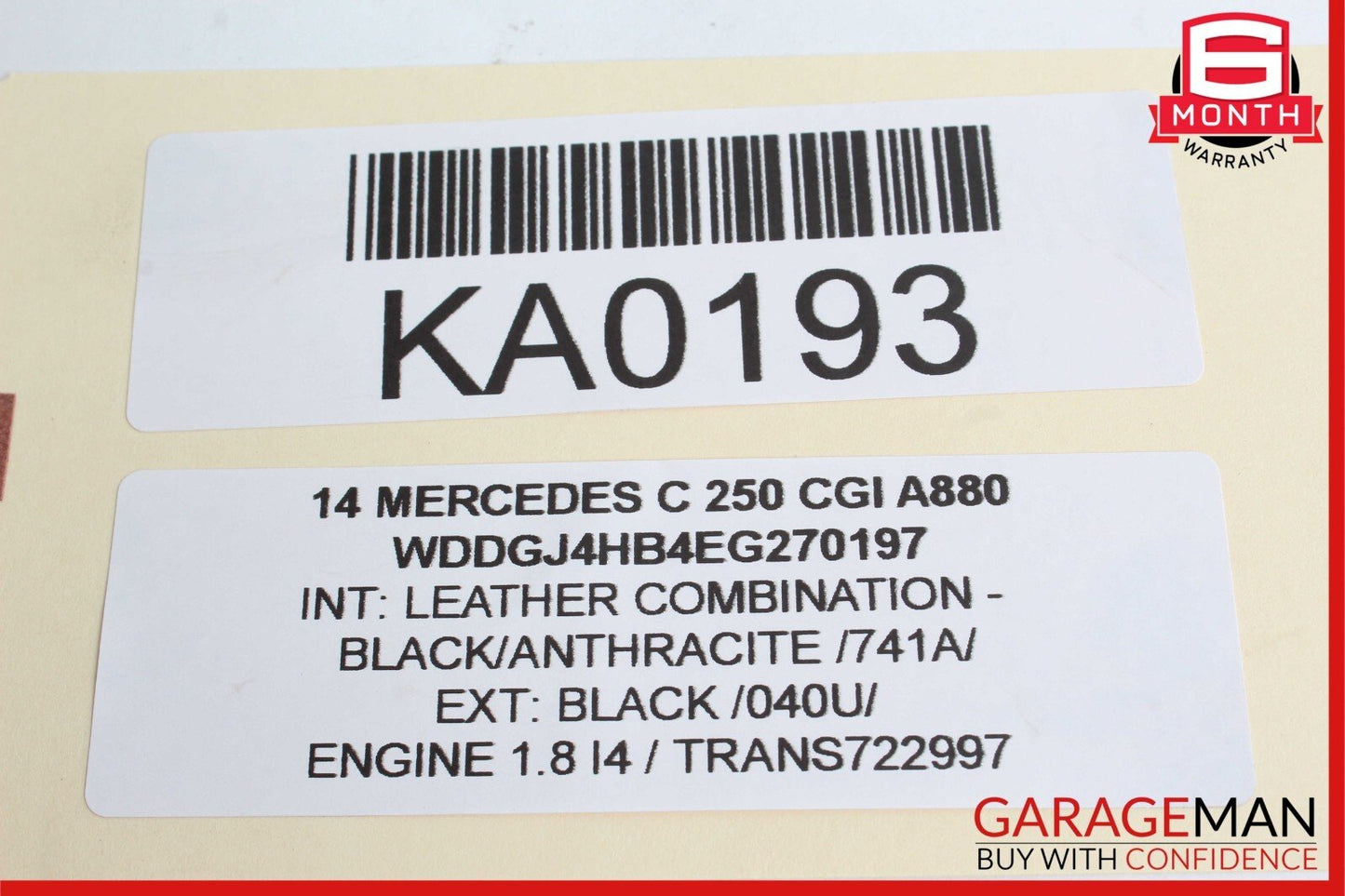 12-15 Mercedes W204 C250 C350 Front Right Side Door Lock Latch Actuator