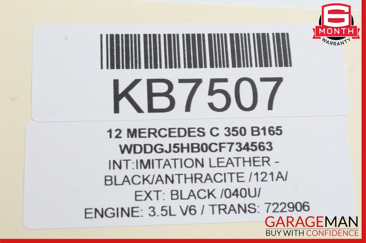 08-17 Mercedes W204 C350 E350 Front Left Driver Side Exterior Door Handle Black