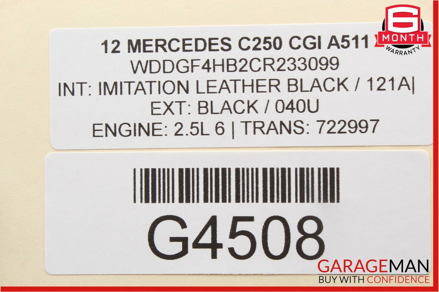 12-14 Mercedes W204 C250 C300 C350 Instrument Speedometer Cluster 2049003808 OEM