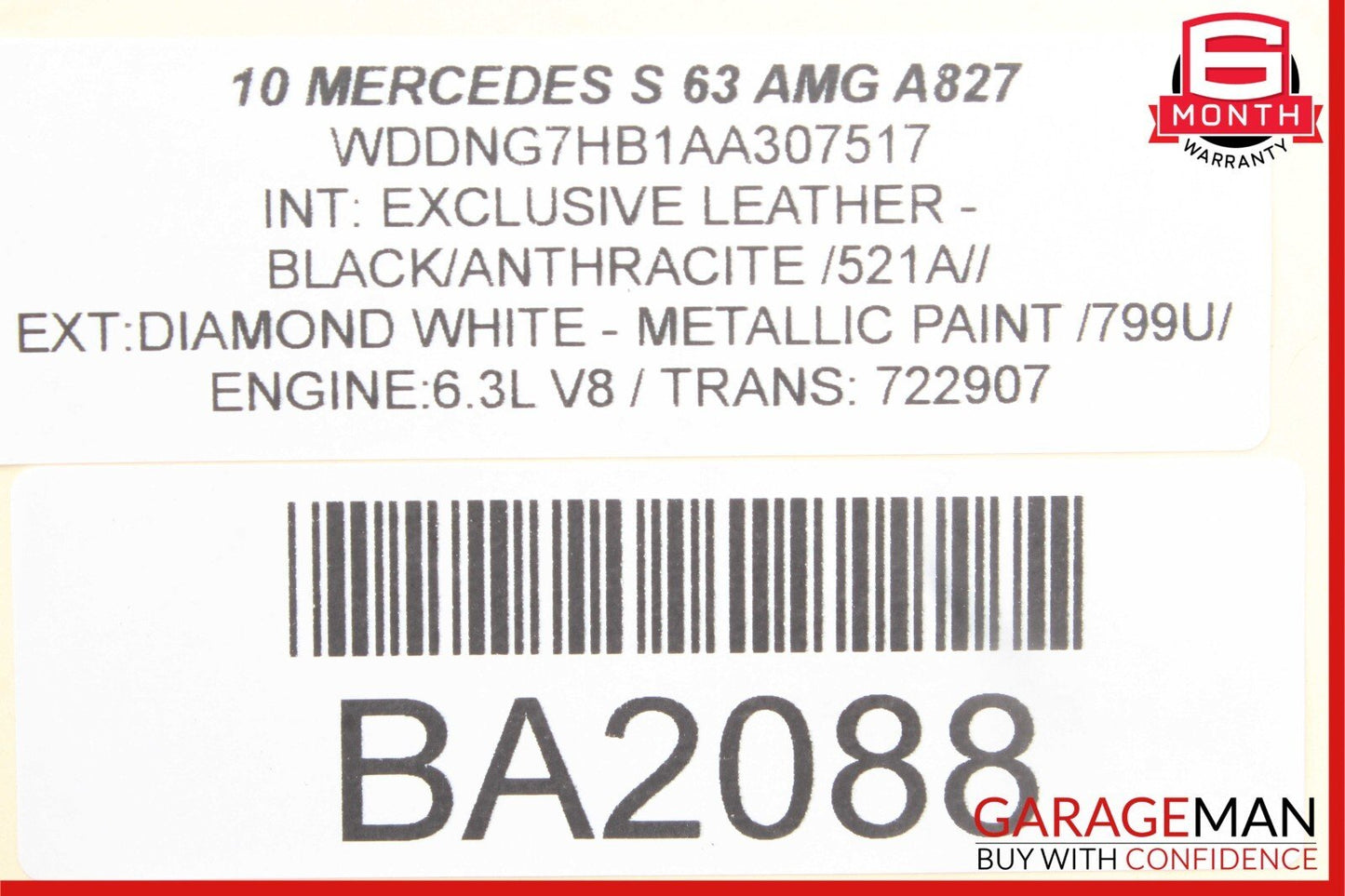 07-13 Mercedes W221 S63 AMG CL550 Rear Right Side Door Lock Latch Actuator OEM