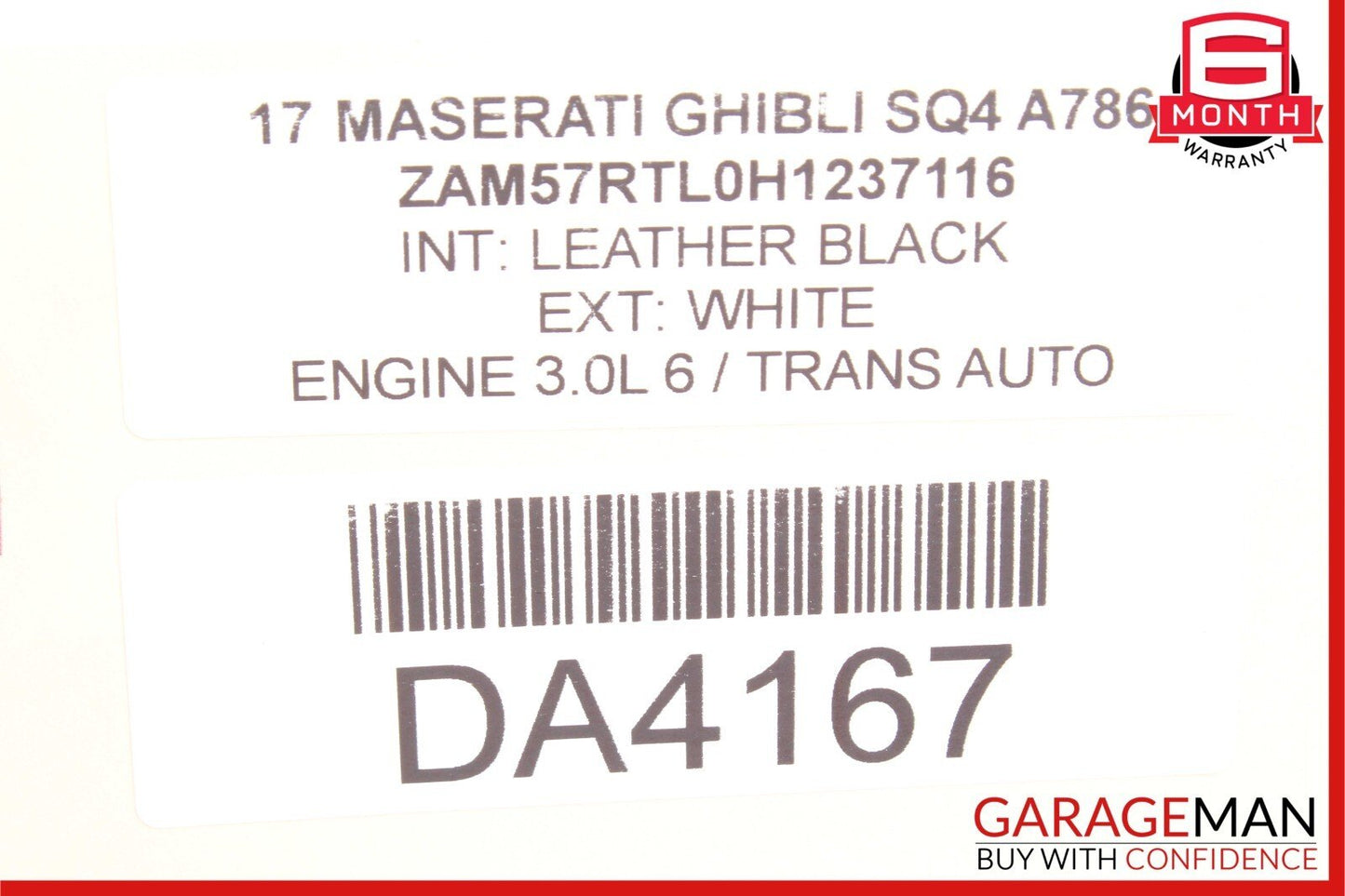 14-17 Maserati Ghibli Rear Roof Keyless Entry Start Control Module Plugs OEM