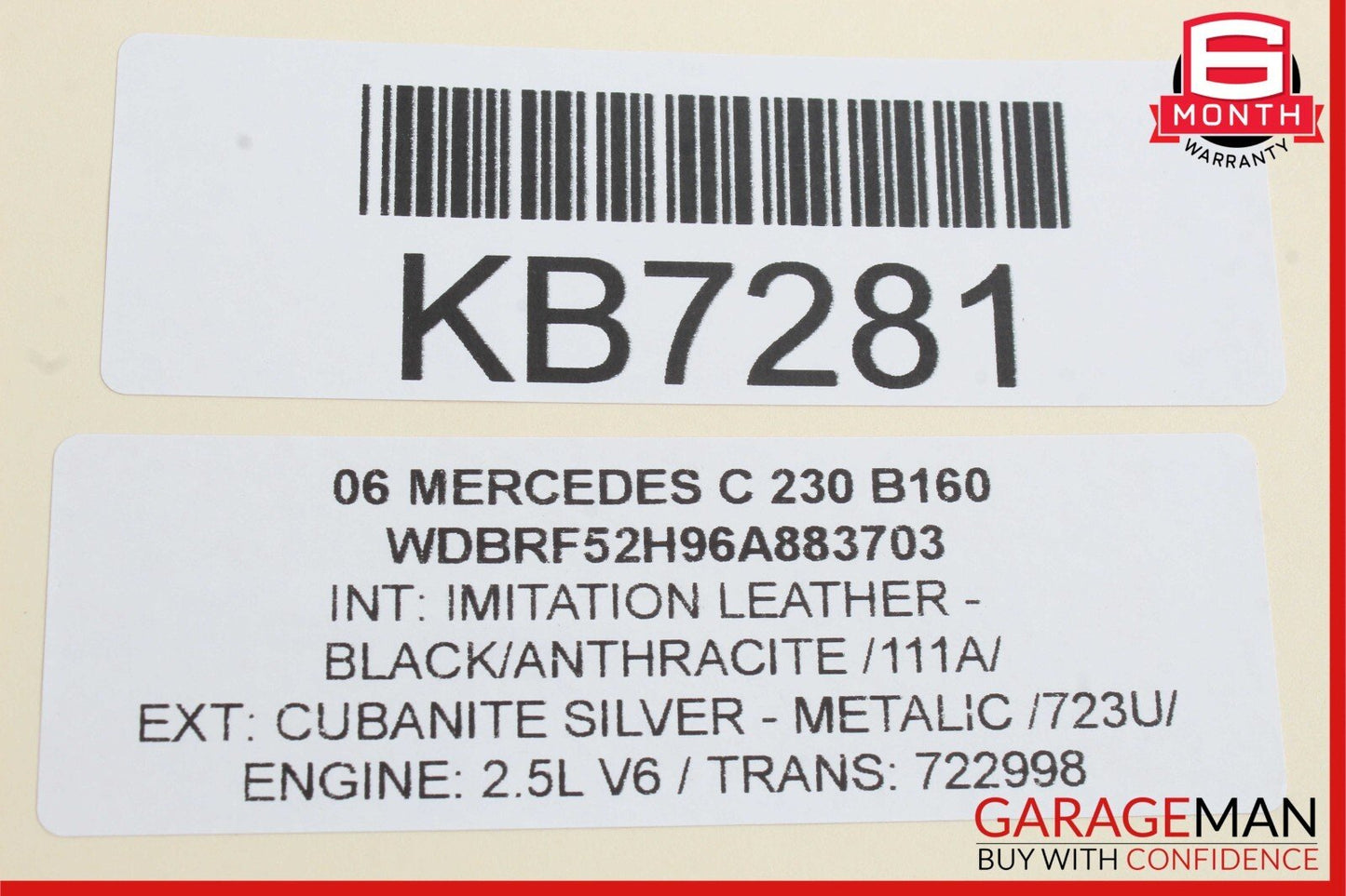 01-07 Mercedes W203 C230 C320 C280 Rear Left Door Computer Controller Module OEM