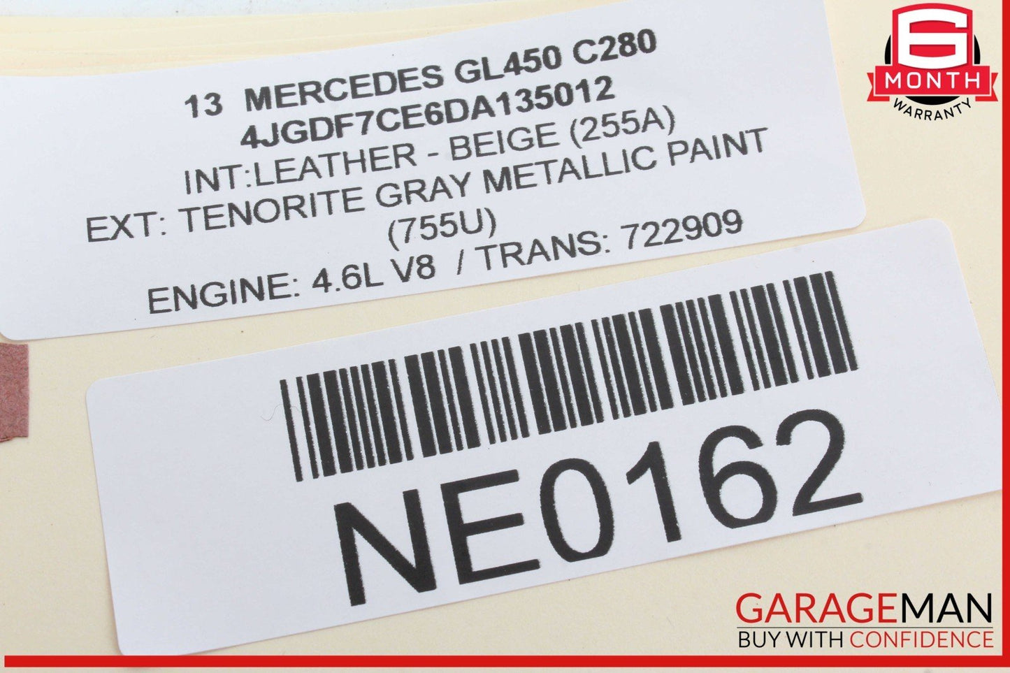 12-16 Mercedes X166 GL450 Keyless Go Entry Control Module 1669001601 OEM