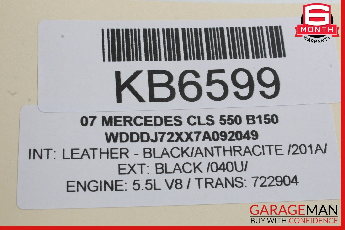 06-11 Mercedes W219 CLS550 CLS500 Rear Left Door Window Regulator Motor Unit OEM