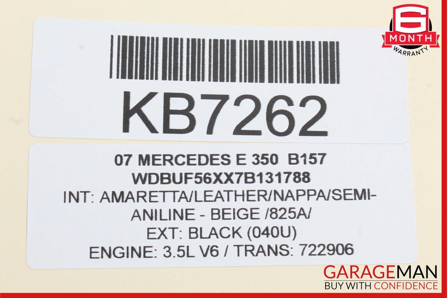 03-09 Mercedes W211 E350 E500 E320 E550 Front Right Door Lock Latch Actuator