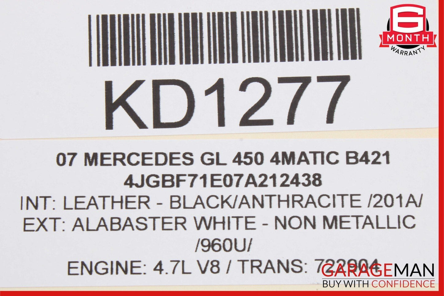 06-13 Mercedes X164 GL450 Rear Trunk Liftgate Tailgate Lock Latch Actuator OEM