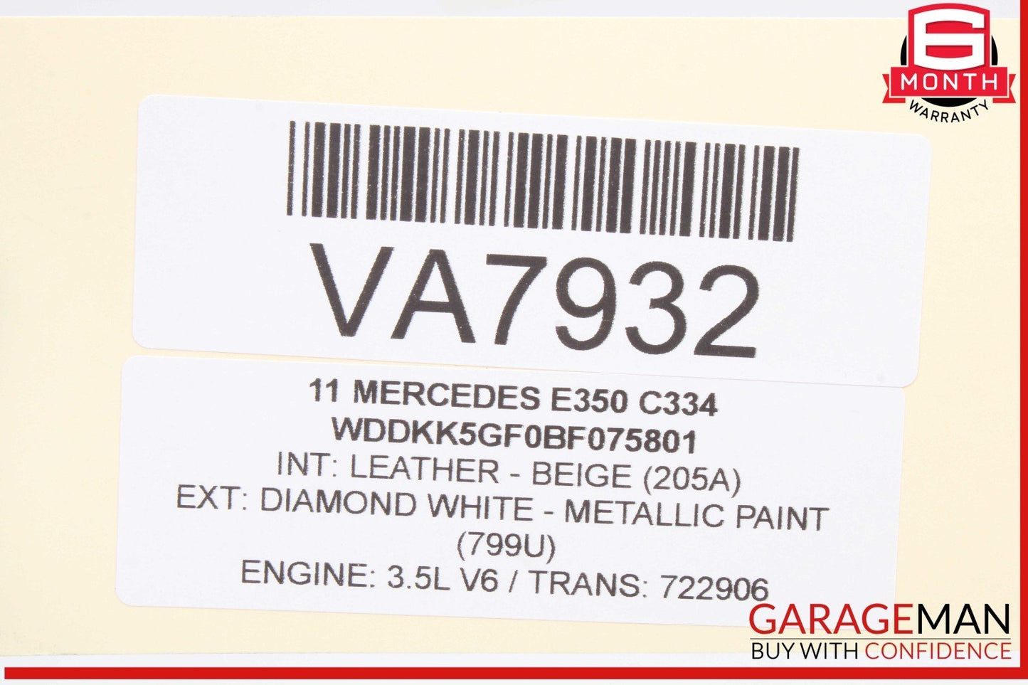 10-13 Mercedes W207 E350 E550 Coupe Front Left Side Seatbelt Seat Belt Beige