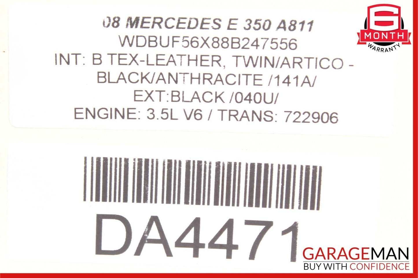 03-11 Mercedes W211 E350 CLS500 Front Left Side Suspension Upper Control Arm OEM