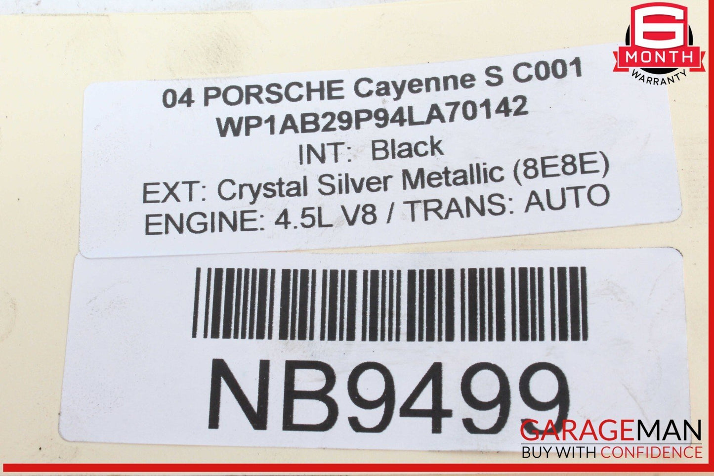 03-06 Porsche Cayenne S 955 V8 Left Side Exhaust Manifold 94811112002 OEM