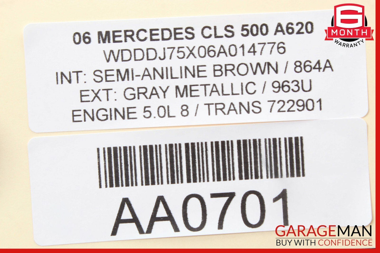 06-11 Mercedes W219 CLS500 CLS63 AMG Rear Right Side Door Lock Latch Actuator