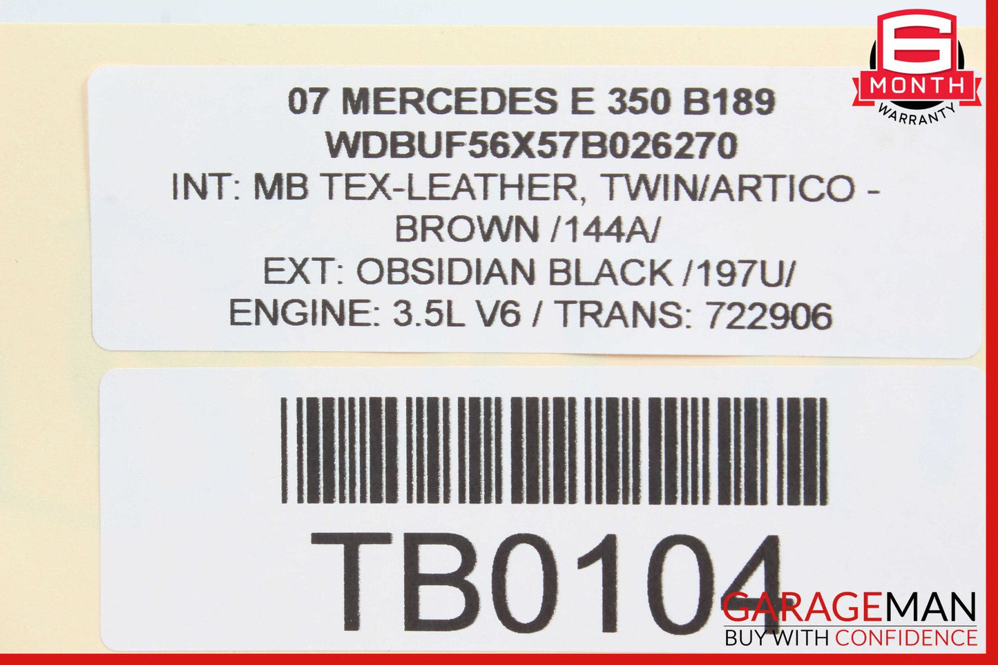 03-11 Mercedes W211 E350 CLS500 RWD Front Left Lower Rearward Control Arm OEM