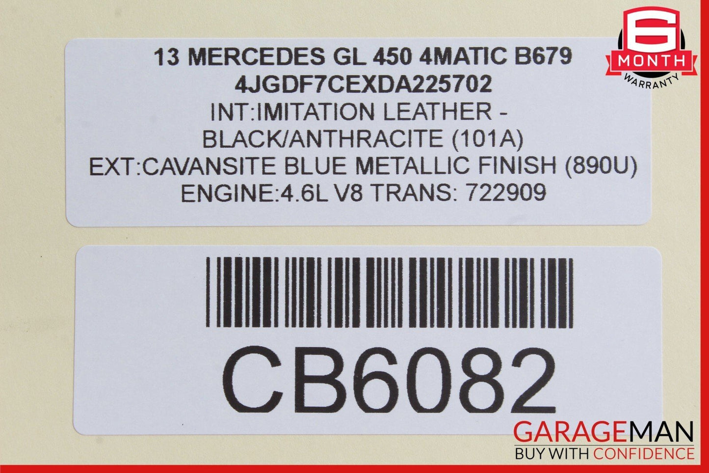 08-17 Mercedes X166 GL450 CLA250 E350 Front Left Side Exterior Door Handle Blue
