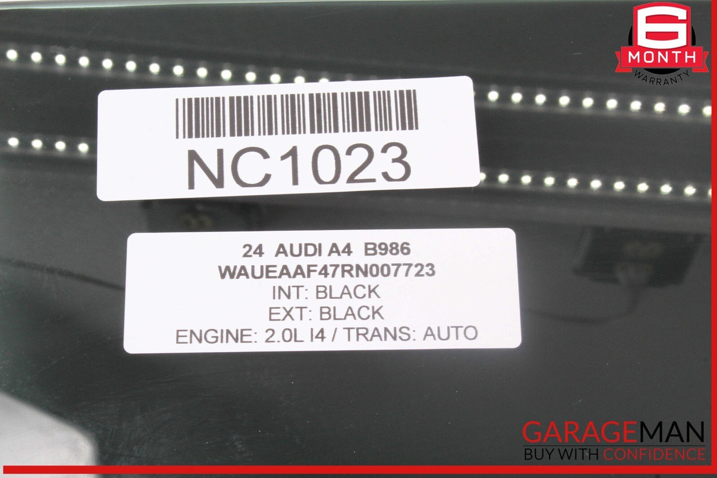 17-24 Audi A4 Rear Left Driver Side Door Window Glass 8W5845205C OEM