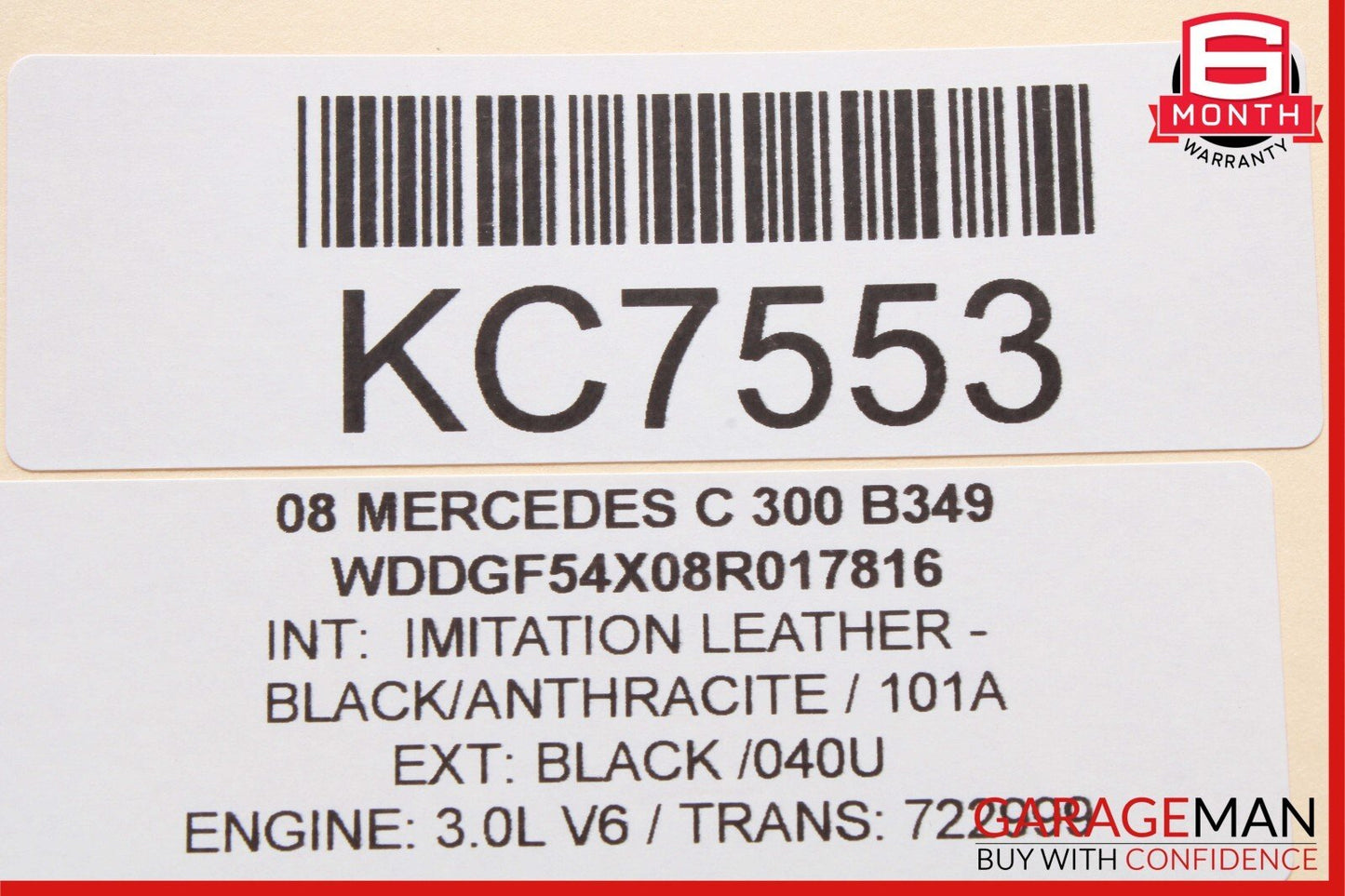 08-15 Mercedes GLK350 C300 Rear / Front Right Side Exterior Door Handle Black
