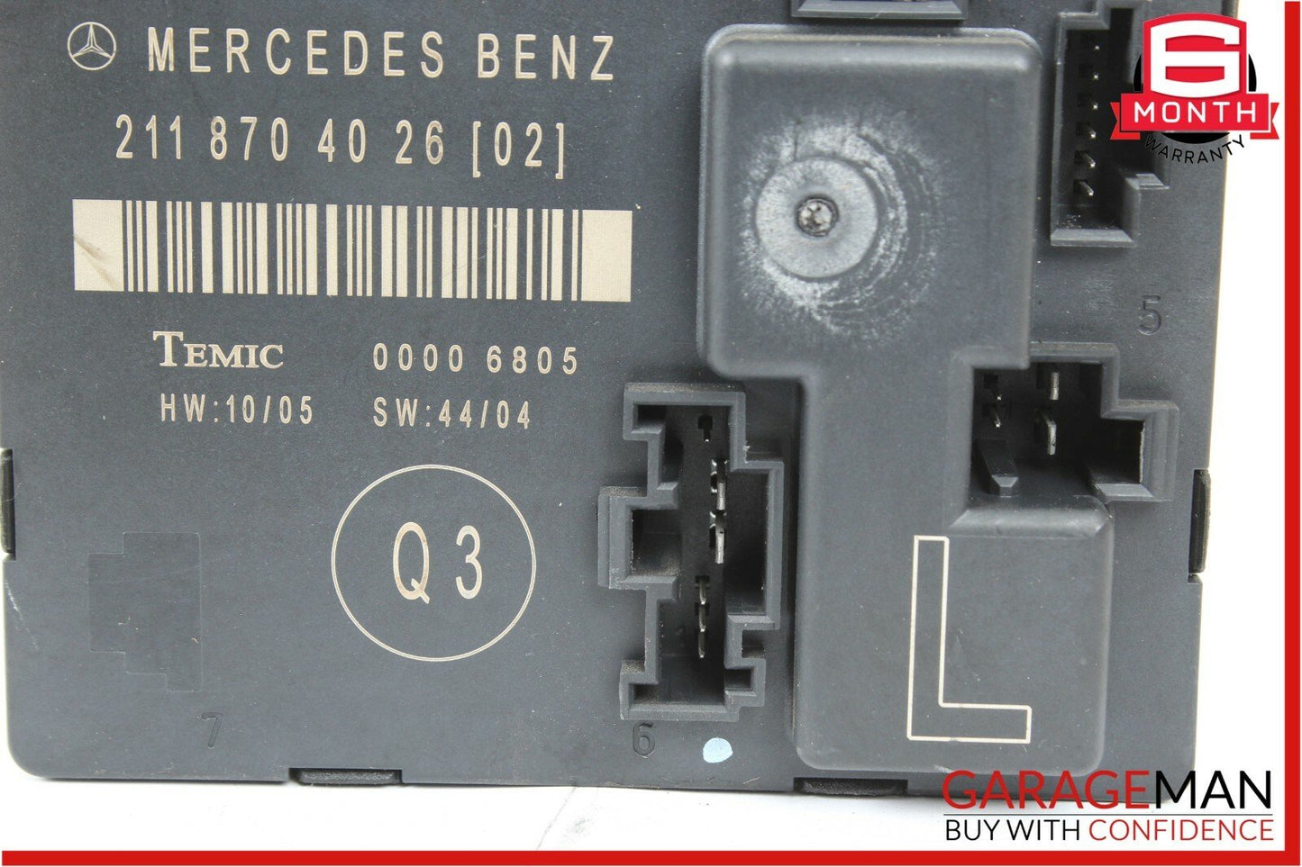 03-09 Mercedes W211 E350 Rear Left Driver Side Door Control Module Unit