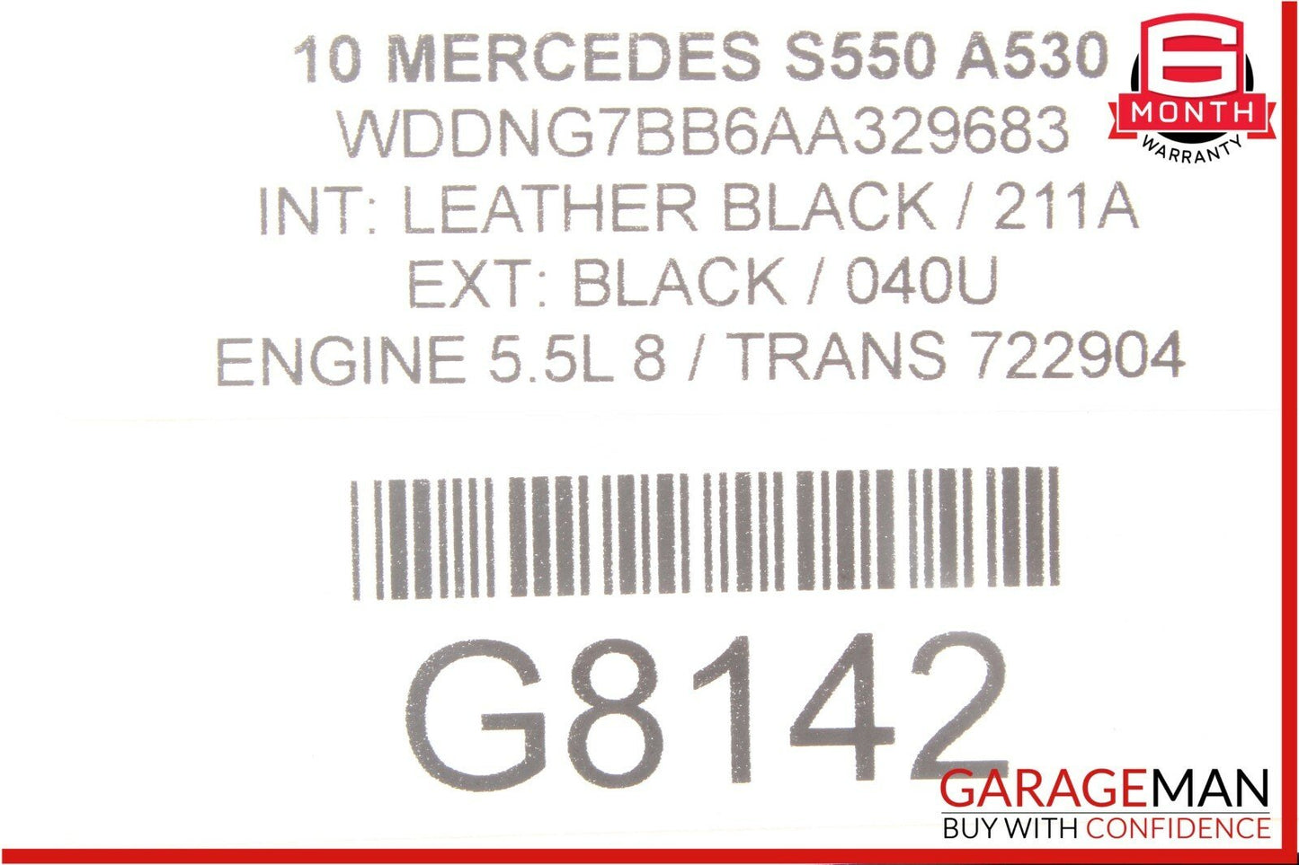 07-13 Mercedes S550 S63 AMG CL550 CL600 Dynamic Seat Pressure Vacuum Tank