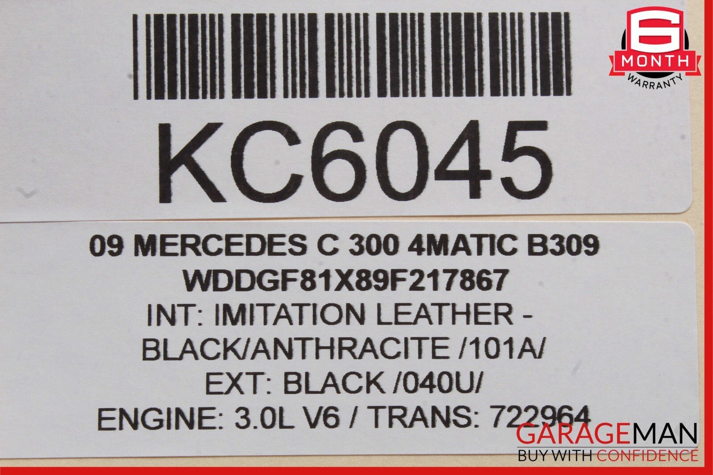 08-11 Mercedes W204 C300 4MATIC Instrument Speedometer Cluster 2045409548 OEM