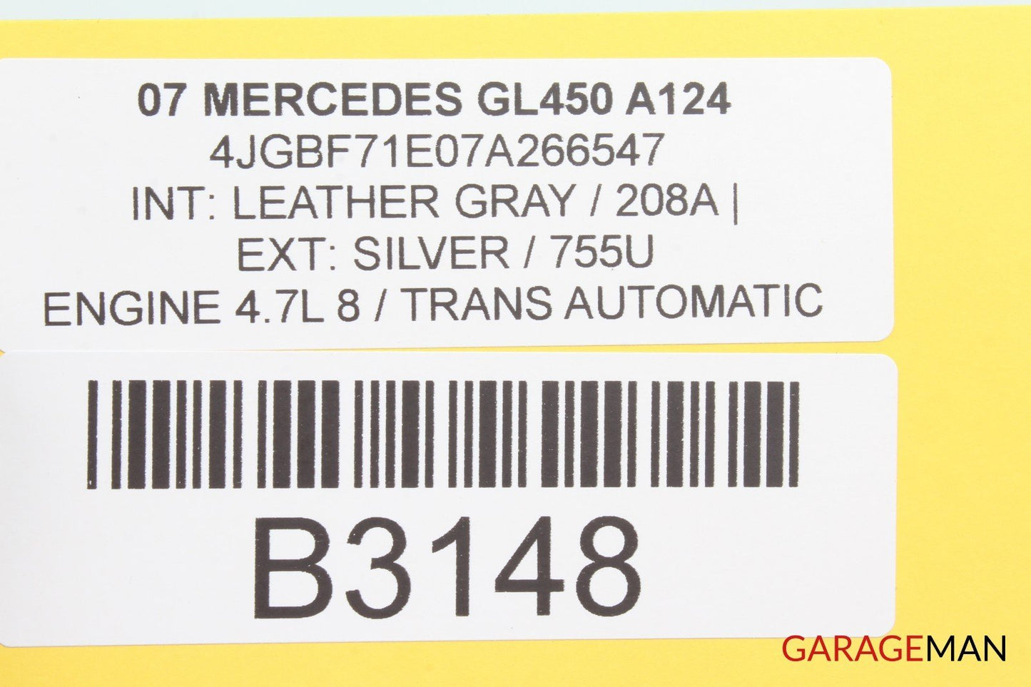 06-12 Mercedes X164 ML63 AMG GL450 Rear Right Side Door Wiring Harness Wire A124